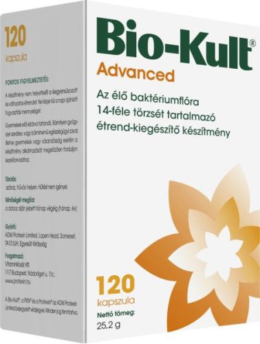 BIO-KULT ADVANCED KAPSZULA 120X (az élő baktériumflóra 14-féle törzsét tartalmazza)