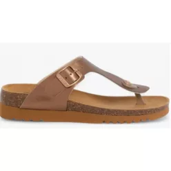   Scholl Boa Vista bronz bioprint női lábujjközi papucs - kényelmi modell 37, 38