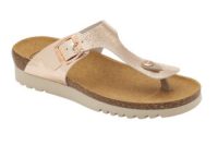   0Ft szállítás! Scholl Boa Vista up rózsaszín-arany bioprint női lábujjközi papucs - kényelmi modell 35-40