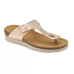   Scholl Boa Vista up rózsa-arany pasztel bioprint női lábujjközi papucs - kényelmi modell 37 - 39