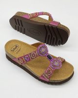   0Ft szállítás! Scholl NEW BOGOTA WEDGE rózsaszín bioprint női papucs - kényelmi modell 35-41