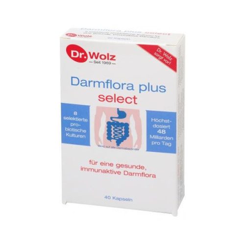 DR.WOLZ DARMFLORA PLUS SELECT KAPSZULA az egészséges bélflóráért 40X