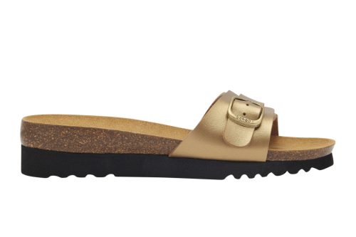 SCHOLL Ginni arany papucs bioprint technológiával 37, 40, 41