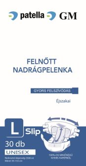 GM FELNÖTT NADRAGPELENKA L 3500ML (SLIP) éjszakai 30 db