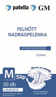 GM FELNÖTT NADRAGPELENKA M 2800ML (SLIP) éjszakai 30 db