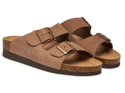 GRÜNLAND HOLA TAUPE 2 csatos női papucs 36-41
