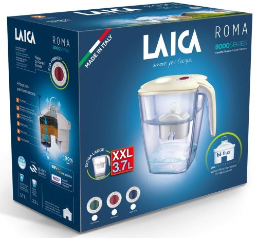 LAICA ROMA 3,7L VÍZSZŰRŐ KANCSÓ SÖTÉTKÉK TÁRCSÁVAL