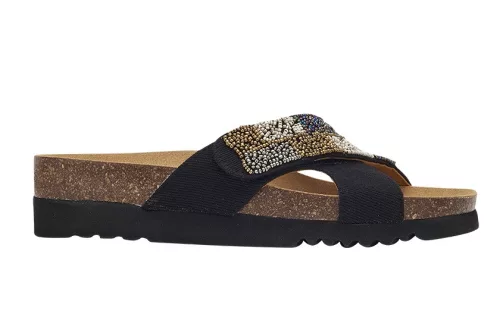 Scholl LASERENA STRAPS FEKETE papucs 39, 41