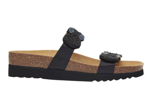 Scholl PALMILLA 2 STRAPS FEKETE papucs 36-41