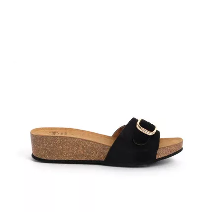 SCHOLL RAPALLO BUCKLE fekete  papucs Memory Cushion® technológiával 35-42