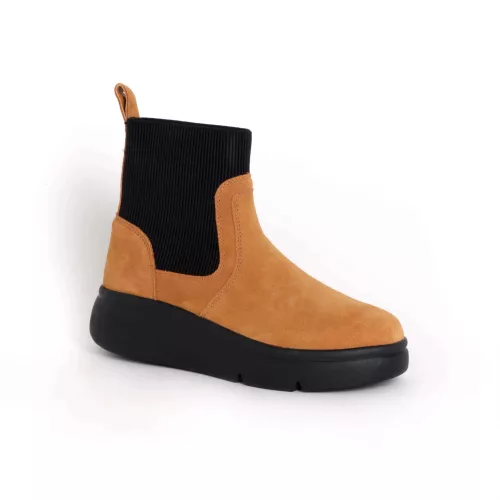 SCHOLL ASPEN ELASTIC női csizma konyak Memory Cushion talppal 35, 38-40