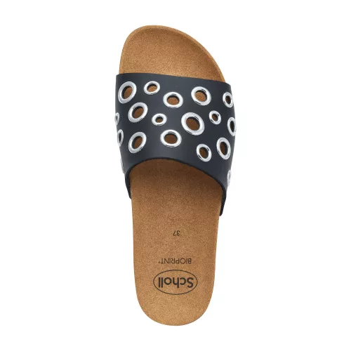 Scholl MAGALUF papucs fekete Bioprint talppal 40