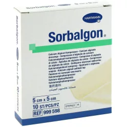 SORBALGON SEBKEZELŐ LAP 5X5 CM 10X gyti