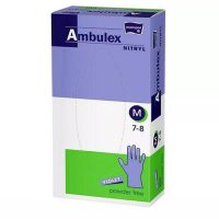   AMBULEX nitril vizsgáló kesztyű lila, púdermentes 100 db L méretben gumikesztyű