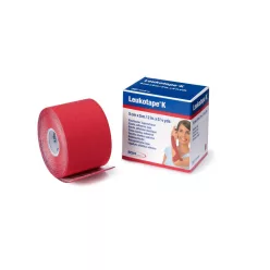 Leukotape K 5 cm x 5 cm piros