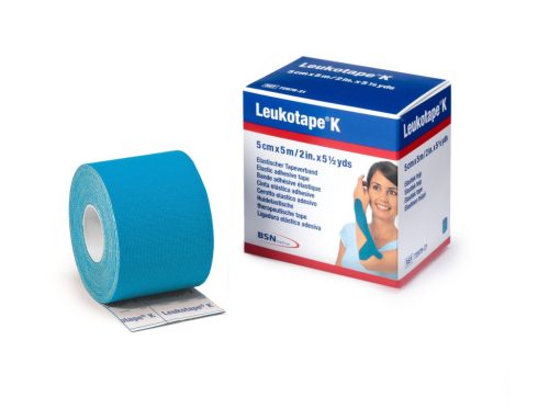 Leukotape K 5 cm x 5 cm világos kék