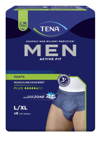 TENA Men Active Fit Pants Plus L/XL 8x