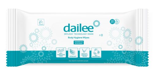 Dailee Body Wipes Nedves törlőkendő 48 db