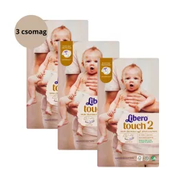 Libero Touch 2 nadrágpelenka 3-6 kg  186db MEGA (3 csomag)