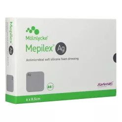   Mepilex Ag (ezüst) antimikrobiális habkötszer 6 x 8.5 cm 1 db