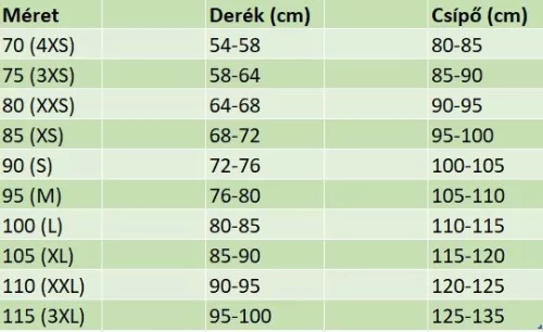VOE 3007Z kompressziós ruha (body) fekete