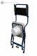 4322 Összecsukható, hordozható Szobai WC felhajtható karfával -kárpitozott, székként is használható
