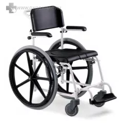   Meyra McWet tusolószék 24" kivehető kerékkel,  önhajtó wc és kerekesszék /gurulós szoba wc/