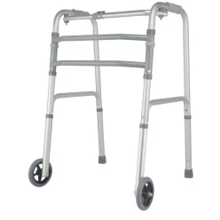   Herdegen 4in1 Multifunkciós járókeret kettő kerékkel, fix, lépegetős, összecsukható járókeret