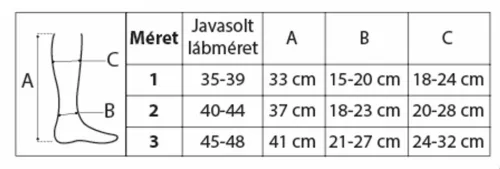 Kompressziós sportzokni fekete-kék 40-45