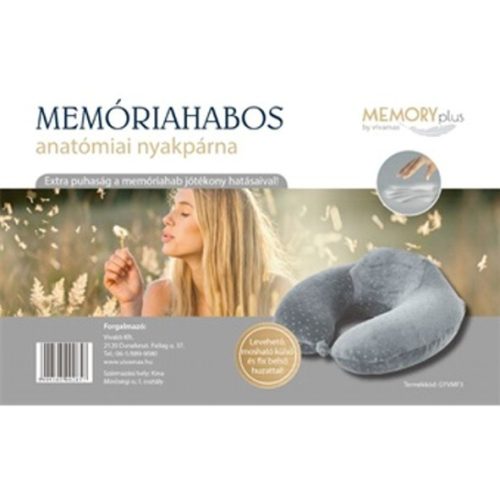 Memóriahabos anatómiai nyakpárna 