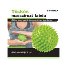 Tüskés masszírozó labda 9 cm (zöld)