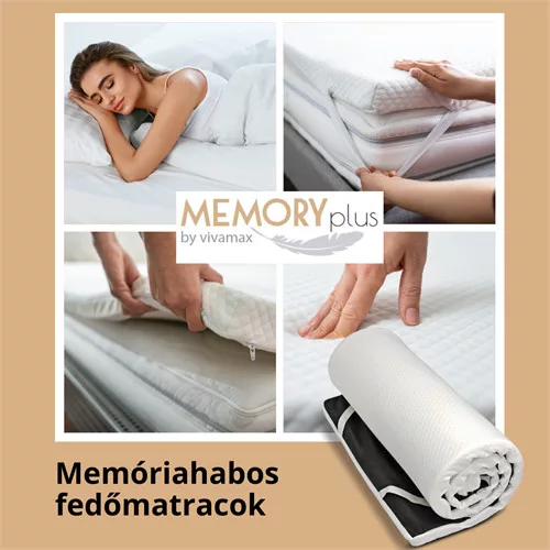 Memóriahabos fedőmatrac 140x200x4cm
