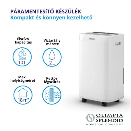 Aquaria 10 Basic páramentesítő készülék