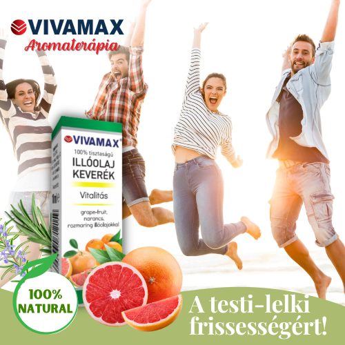 Vitalitás illóolaj keverék: grape-fruit, narancs és rozmaring olajokkal (10ml)