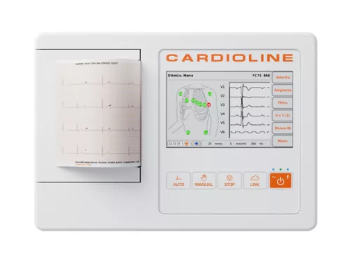Cardioline 100L, 6 csatornás EKG készülék