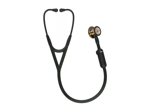 Fonendoszkóp Littmann Core digitális elektromos fekete, magasfényű réz fej 69cm 8863