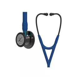   Fonendoszkóp Littmann Cardiology IV s.kék, magasfényű füst fej, fekete hallgató, kék csőszár 6202
