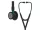 Fonendoszkóp Littmann Cardiology IV fekete, fekete fej + hallgató, kék csőszár 6201