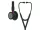 Fonendoszkóp Littmann Cardiology IV fekete, fekete fej + fejhallgató, ibolya csőszár 6203