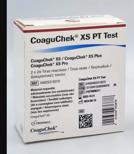 Tesztcsík CoaguChek XS / 48 db / 04625315070