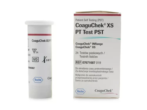 Tesztcsík CoaguChek XS PT PST 24 db / 07671687070