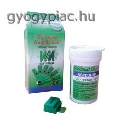   Wellmed Glucose vércukor tesztcsík 25 db GU, GC és GCU, gchb készülékhez