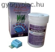 Wellmed cholesterol Koleszterin Tesztcsík GC, GCHB és GCU készülékhez 10 db