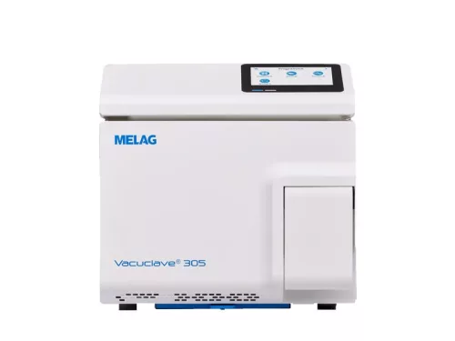 Gőzsterilizátor Melag, 5 literes /  Vacuclave 305, 2 tálcával _ ME10305 + 2 pcs ME23446