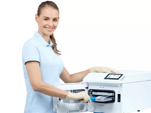 Gőzsterilizátor Melag, 5 literes /  Vacuclave 305, 2 tálcával _ ME10305 + 2 pcs ME23446