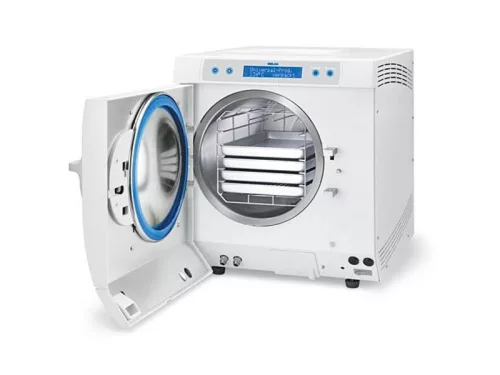 X Gőzsterilizátor Melag,18 literes/Vacuklav30B+ 3 tálcával,vízhálózatról műk._ME10050+3pcsME00280