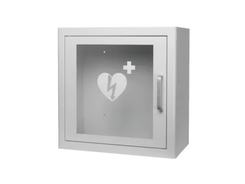 Defibrillátor fém fali kabin beltérre riasztóval / SAV-C1056