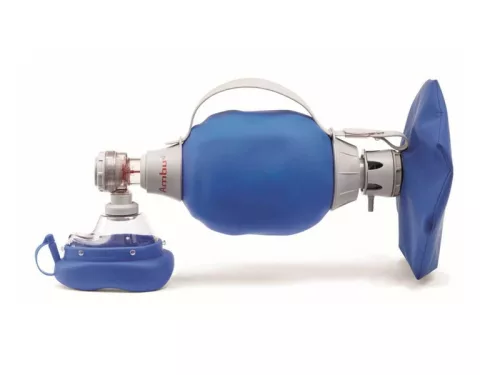Lélegeztető ballon AMBU MARK IV. felnőtt, 1500 ml-es reservoire zsákkal és maszkkal / 34201