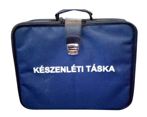 Koffer üres KÉSZENLÉTI felirattal