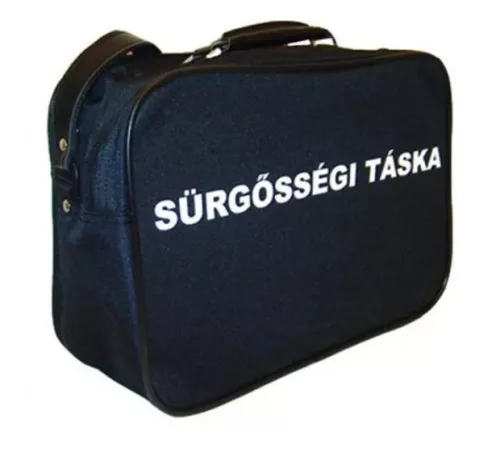 Koffer üres SÜRGŐSSÉGI felirattal